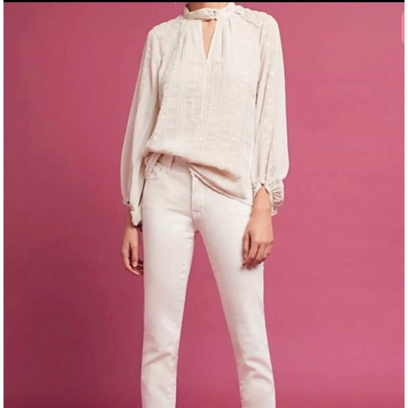 Anthropologie Victorian Cut-out Top - Picture 7 of 8